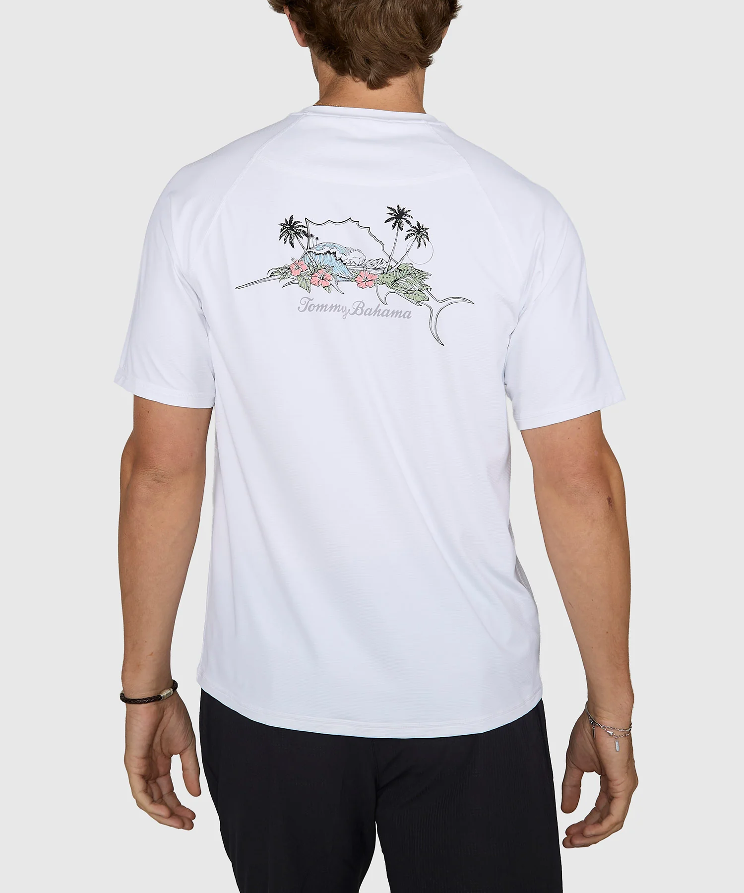 Tommy Bahama Short Sleeve Chill Time Bay Crew Rash Guard Shirt - Image 9