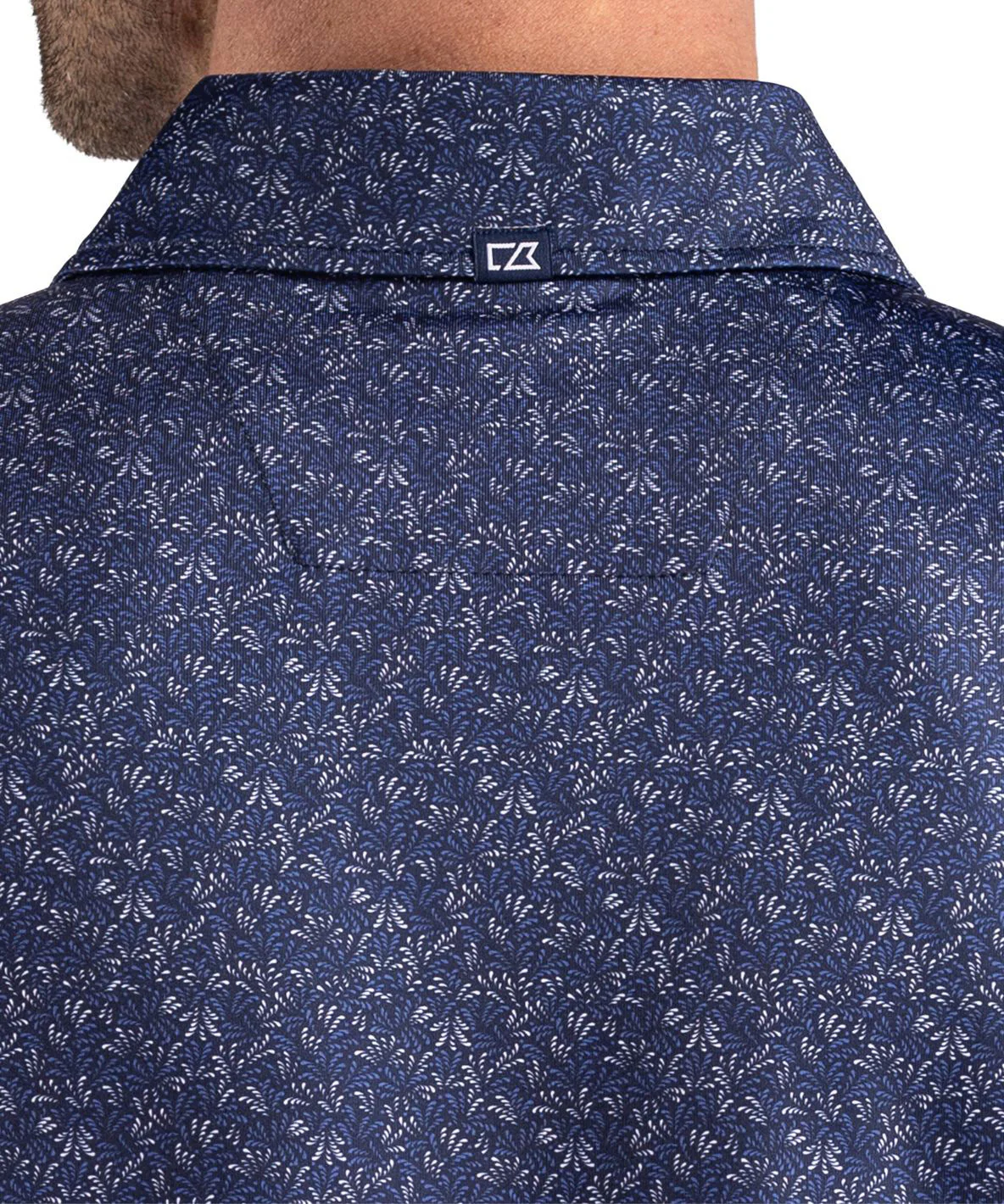 Cutter & Buck Short Sleeve Pike Recycled Fern Print Polo - Image 17