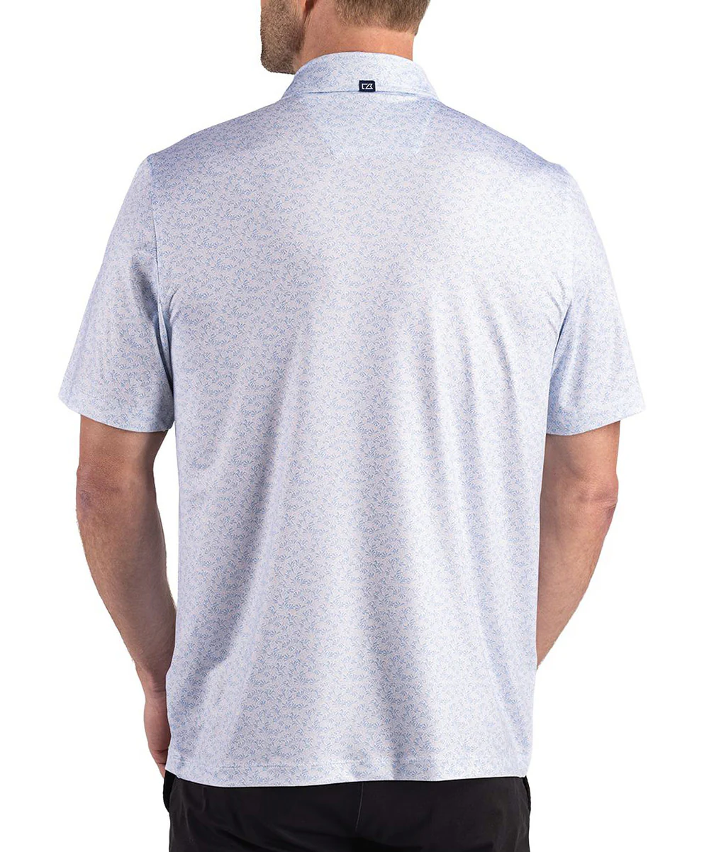 Cutter & Buck Short Sleeve Pike Recycled Fern Print Polo - Image 4