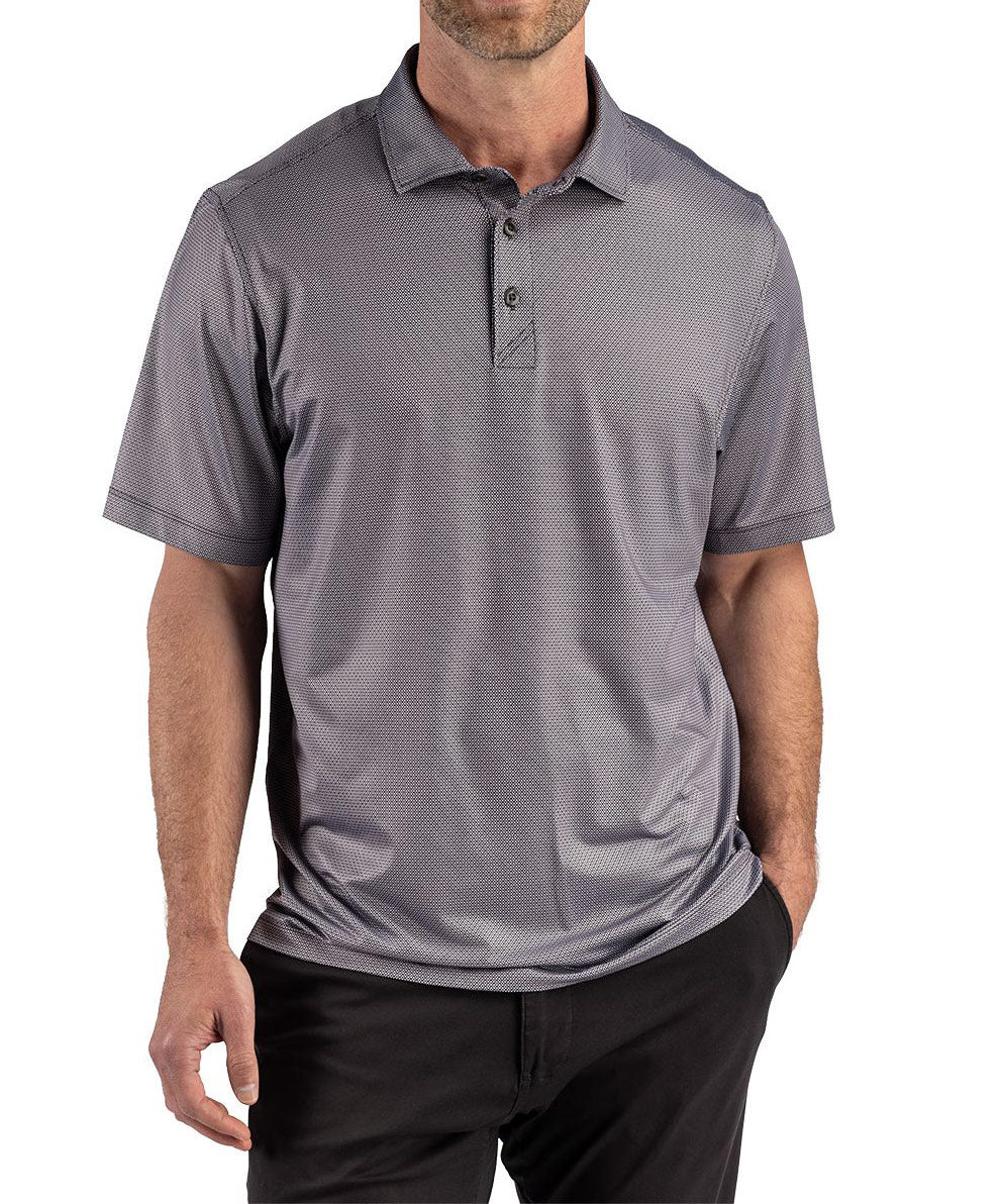 Cutter & Buck Short Sleeve Pike Recycled Lattice Print Polo - Image 21