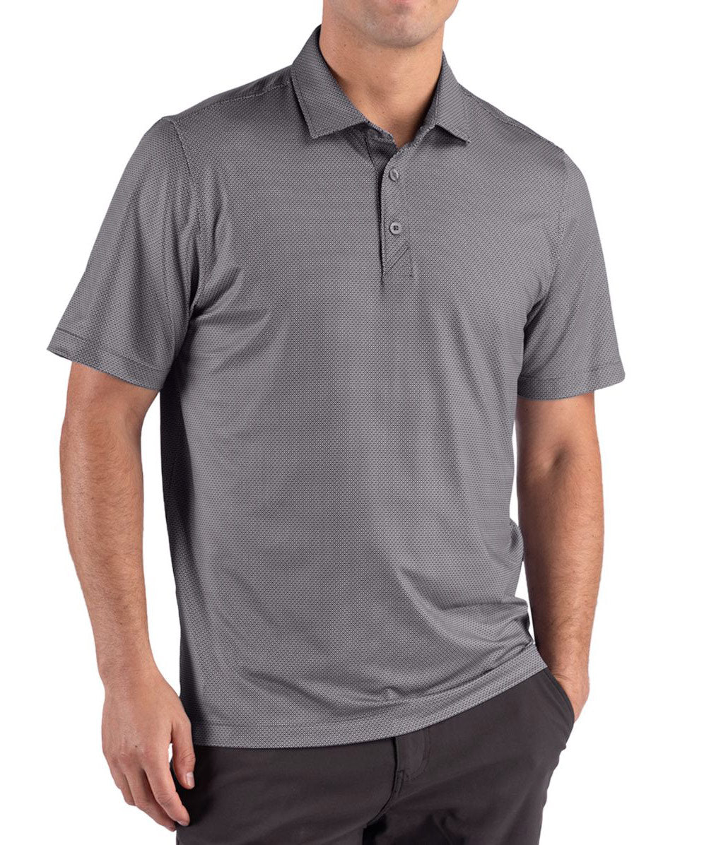 Cutter & Buck Short Sleeve Pike Recycled Lattice Print Polo - Image 22
