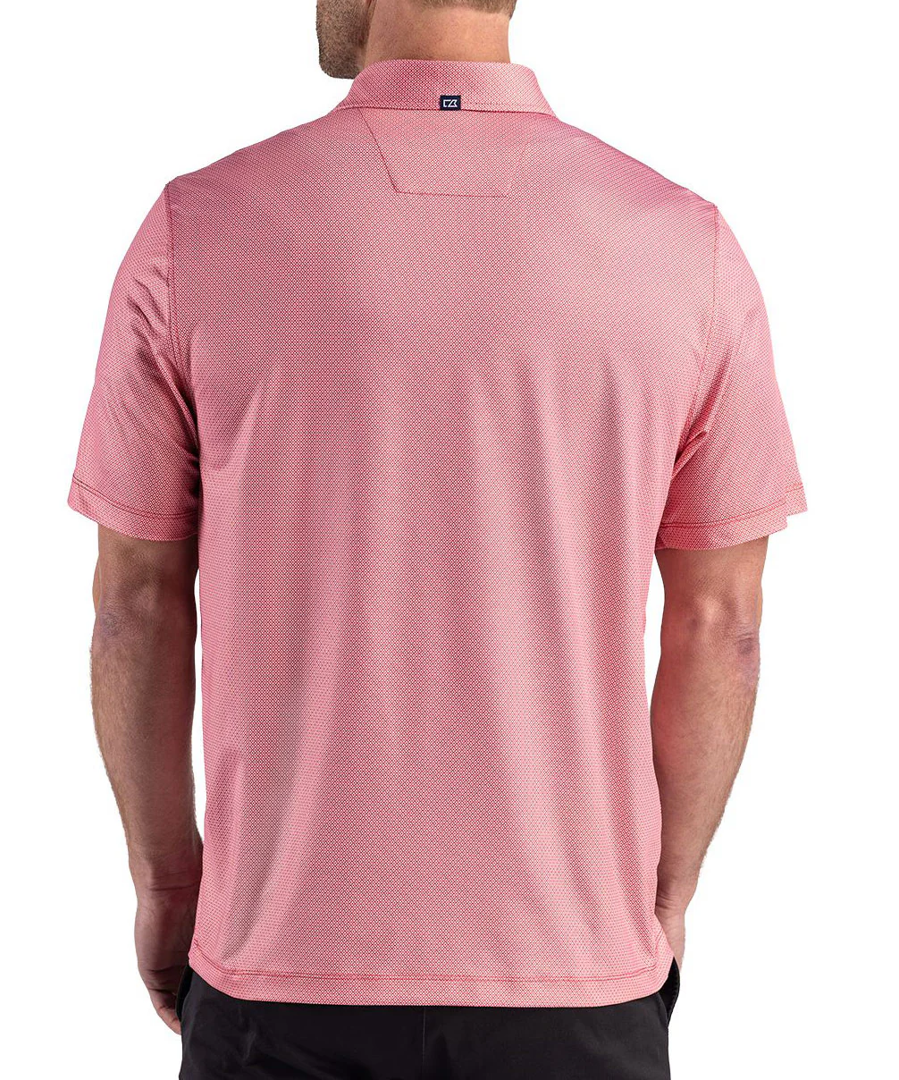 Cutter & Buck Short Sleeve Pike Recycled Lattice Print Polo - Image 4