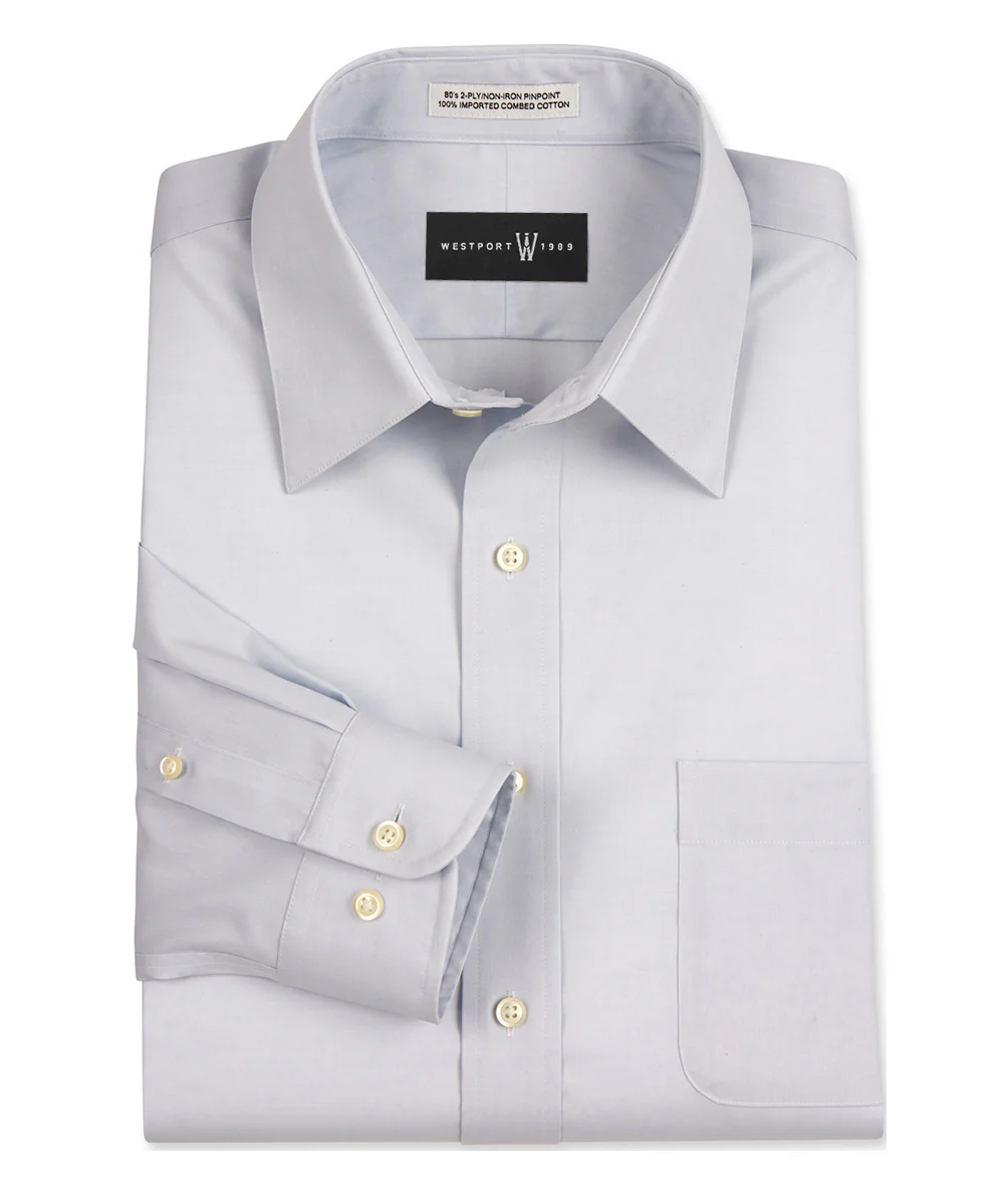Westport 1989 Pinpoint Spread Collar Dress Shirt - Image 8