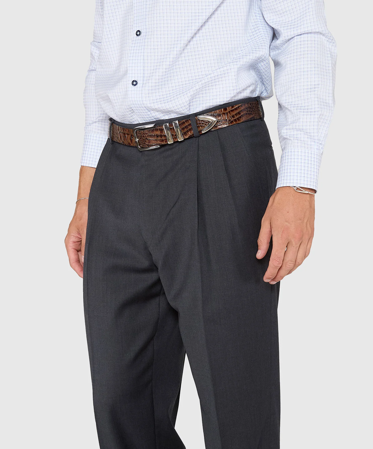 Ballin Pleated Gabardine Trousers - Image 15