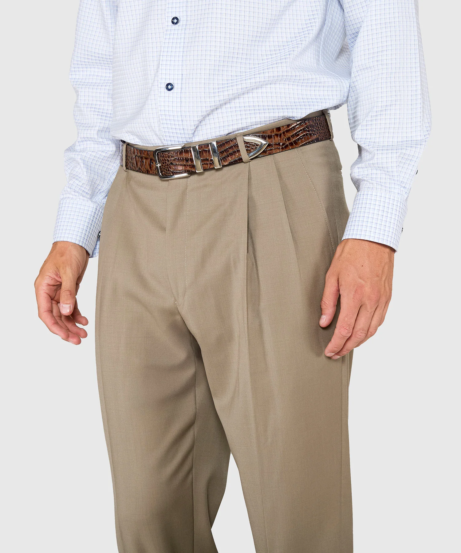 Ballin Pleated Gabardine Trousers - Image 23