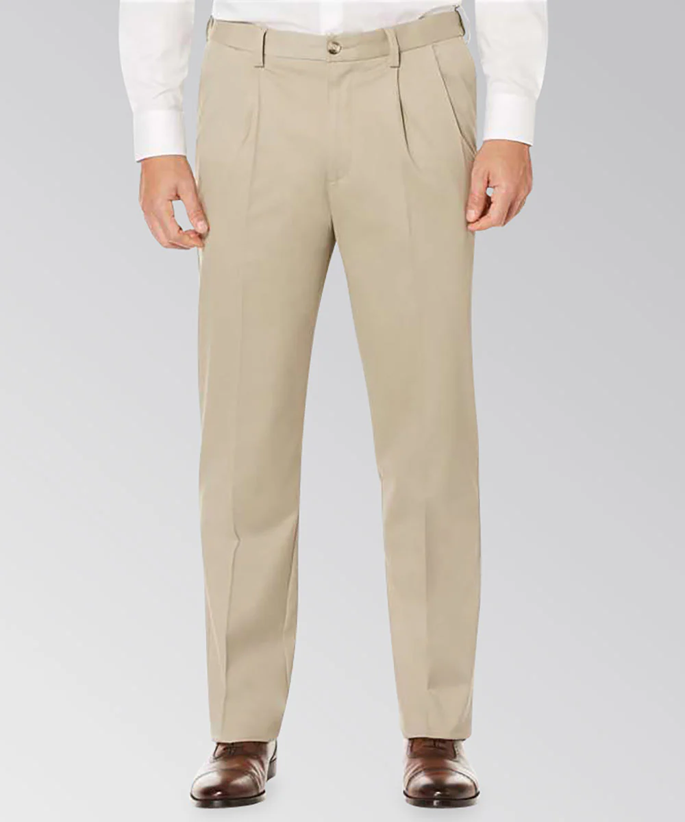 Savane Ultimate Performance Pleated Chino Pants - Image 3