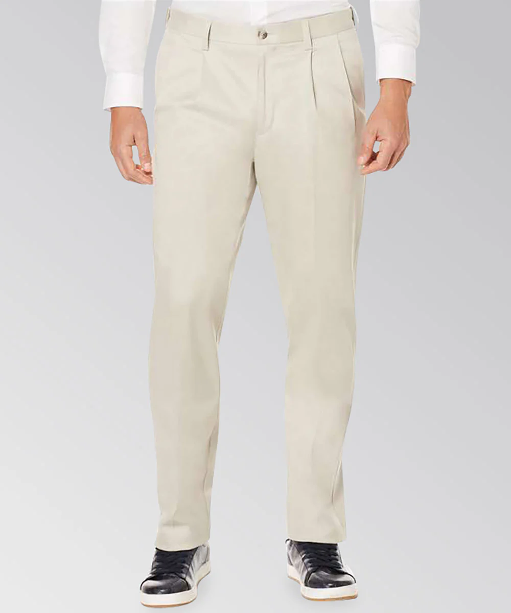Savane Ultimate Performance Pleated Chino Pants - Image 4