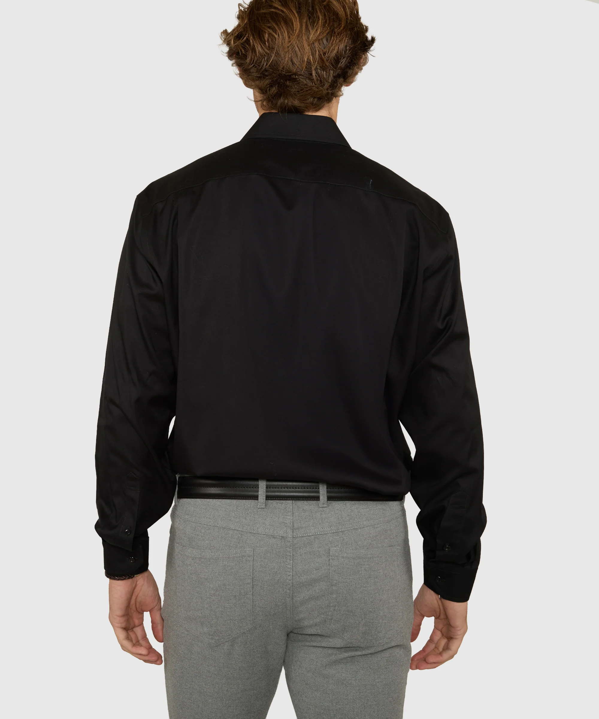 Wilkes & Riley Poplin Spread Collar Dress Shirt - Image 5