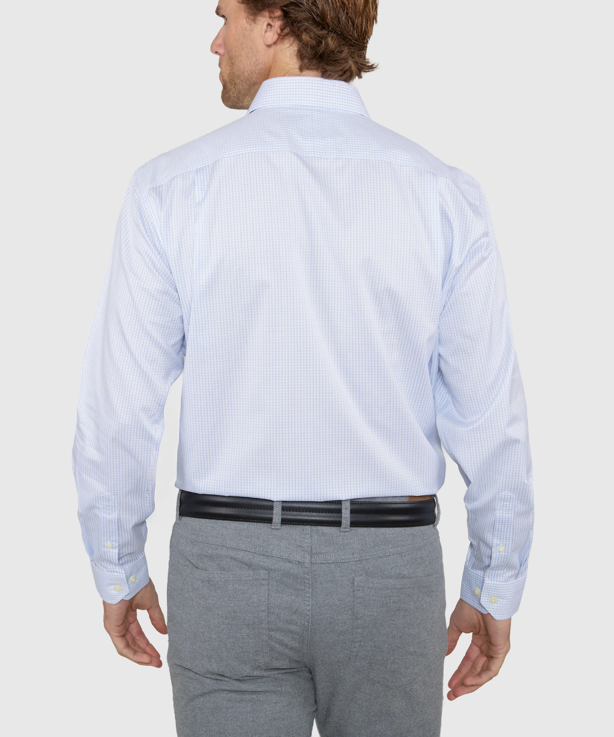 Wilkes & Riley Long Sleeve Dobby Check Dress Shirt - Image 5