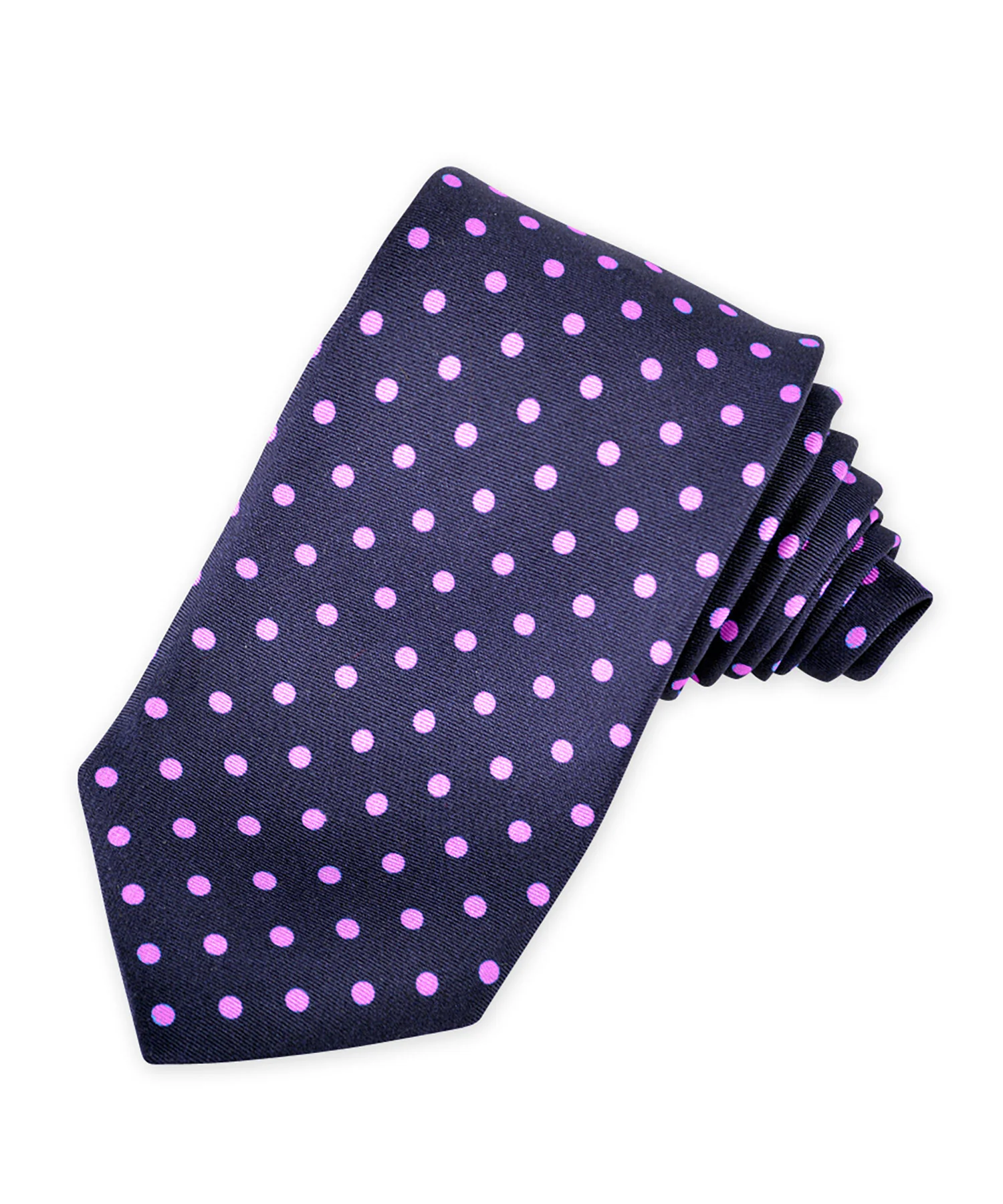 Westport Black Italian Silk Dot Tie - Image 5