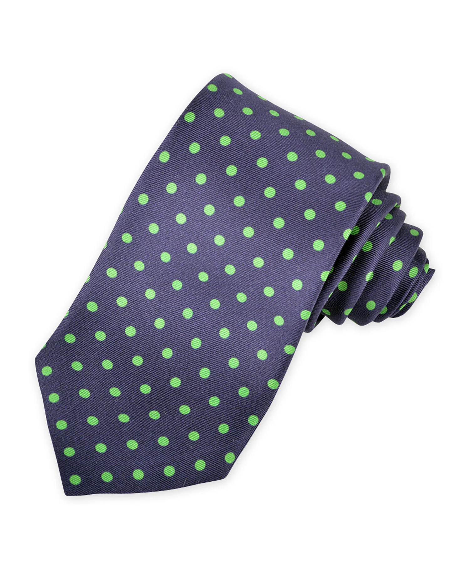 Westport Black Italian Silk Dot Tie - Image 6