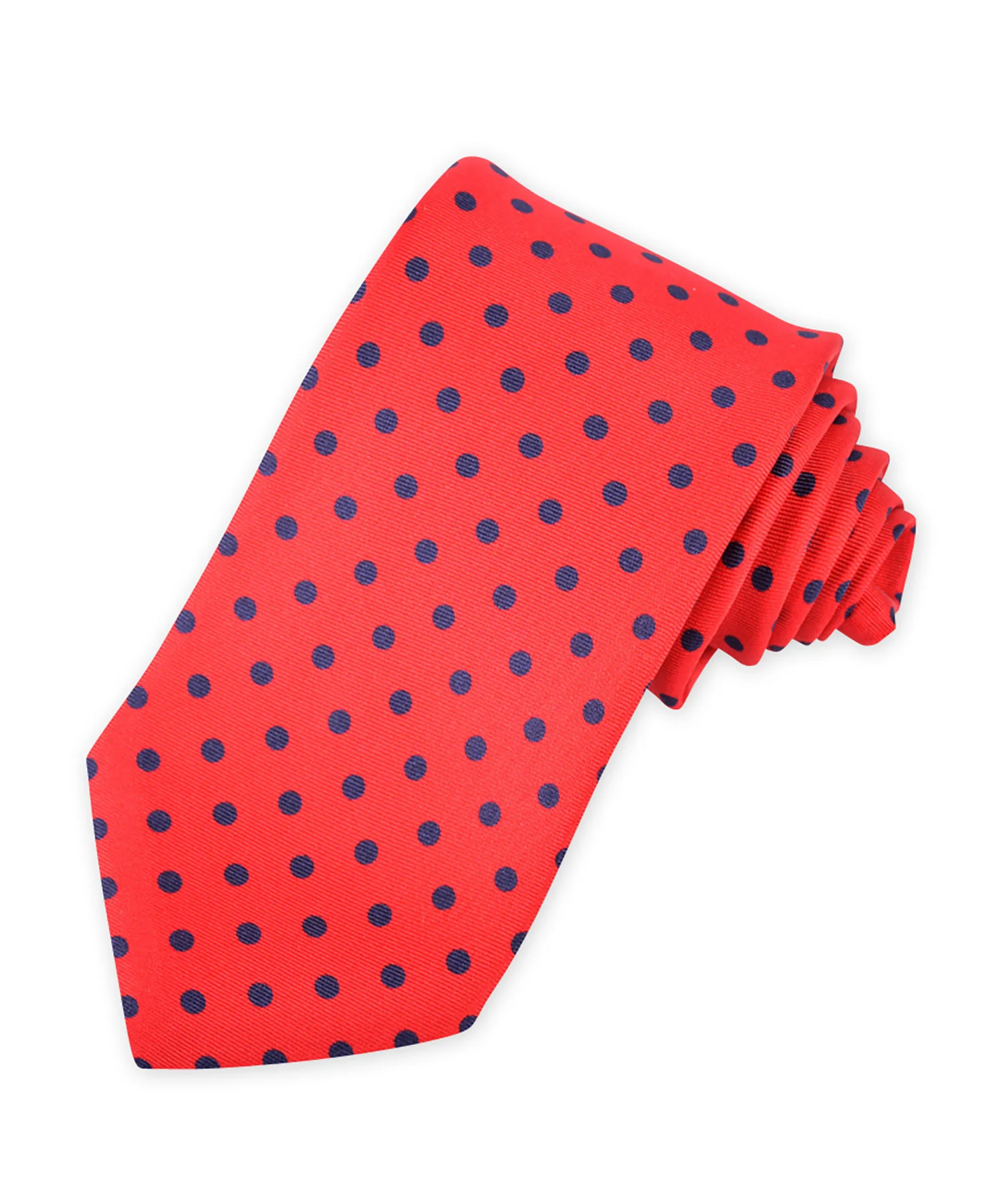 Westport Black Italian Silk Dot Tie - Image 8