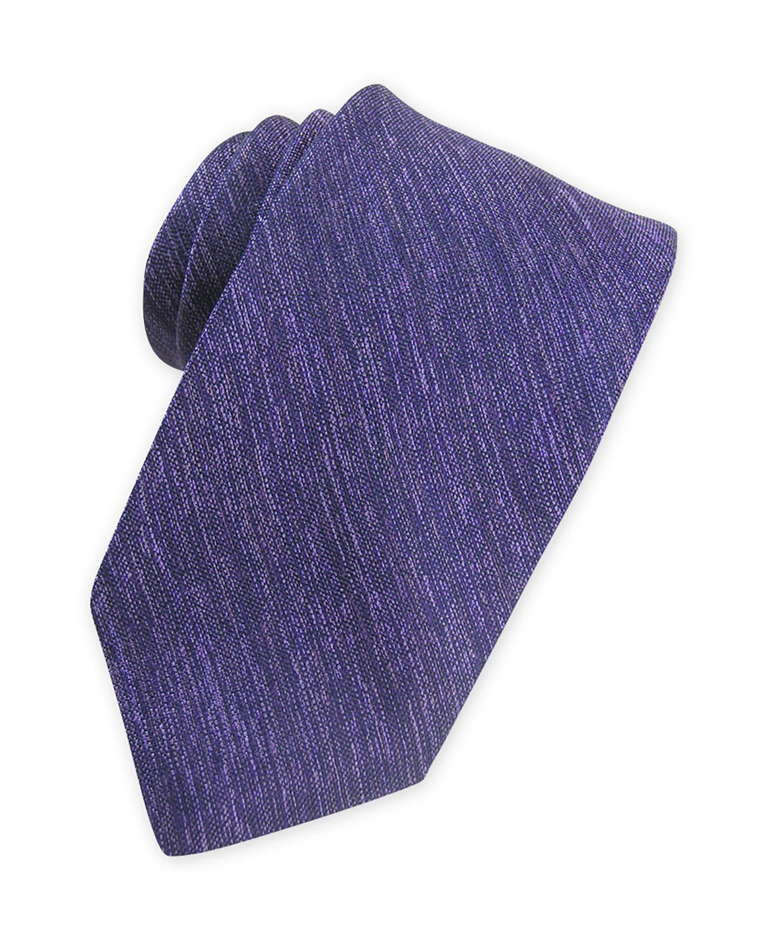 Westport Black Solid Woven Melange Tie - Image 4