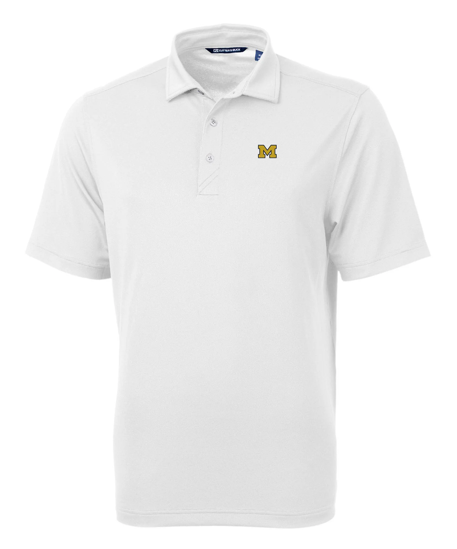 Cutter & Buck University of Michigan Wolverines Short Sleeve Polo Knit Shirt