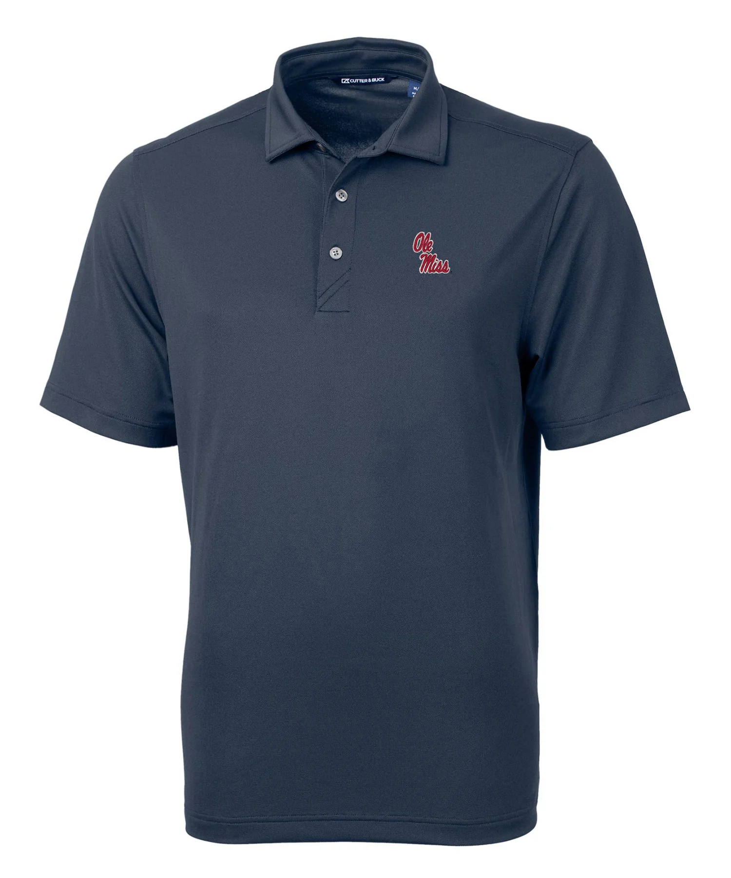 Cutter & Buck University of Mississippi 'Ole Miss' Rebels Short Sleeve Polo Knit Shirt