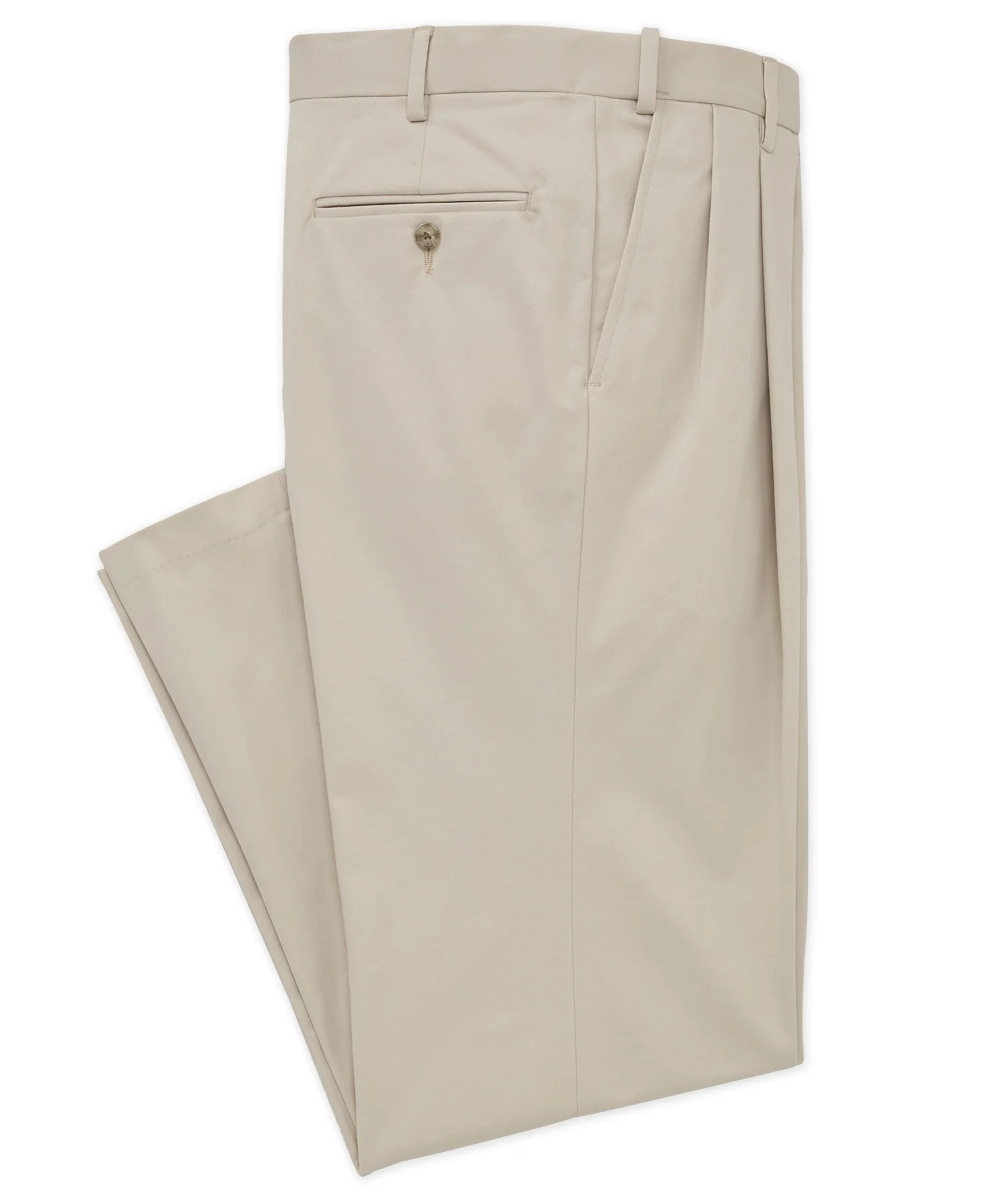 Westport 1989 Solid Stretch Cotton Pleated Pants - Image 3